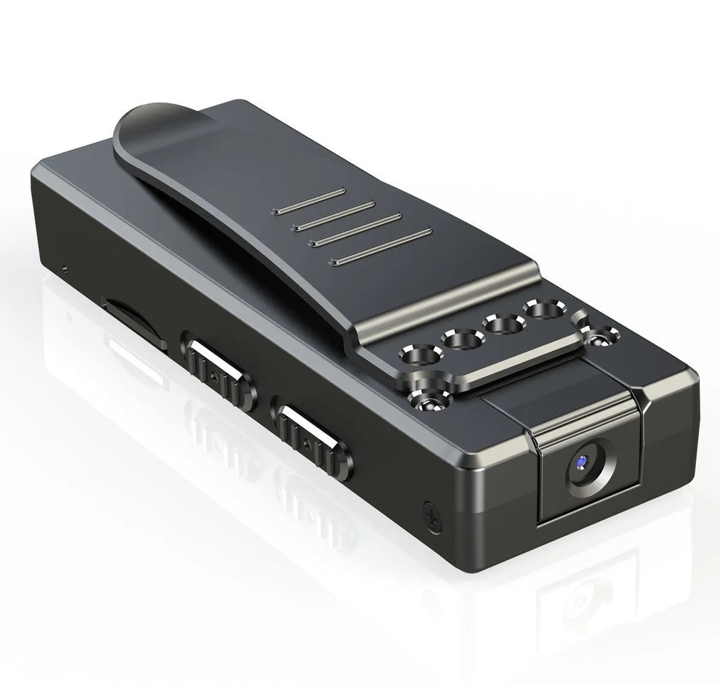 Black 1080p HD DV home camera with night vision and motion detection features