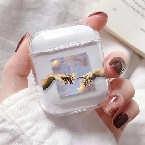 Transparent plastic protective cover for Apple AirPods charging case