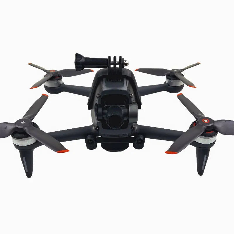 3D-printed hard plastic GoPro expansion bracket for FPV drones with sponge protection