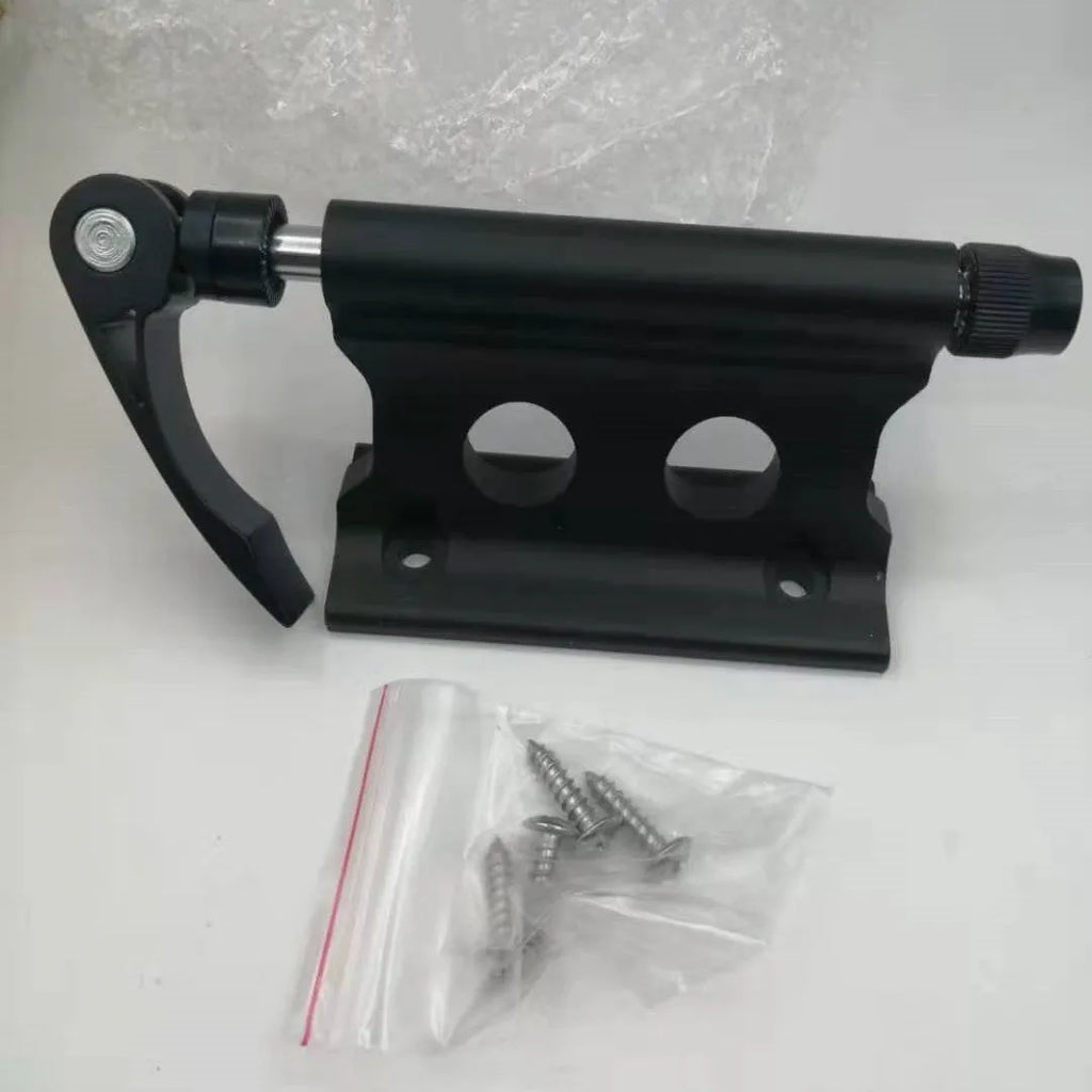 Silver metal bicycle front fork quick release fixing clip for SUV transport