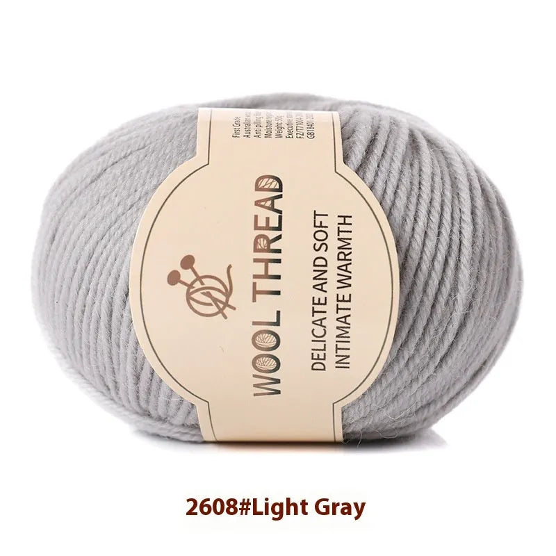 Hand knitting wool yarn roll for baby clothes with 10 needle specification in various colours