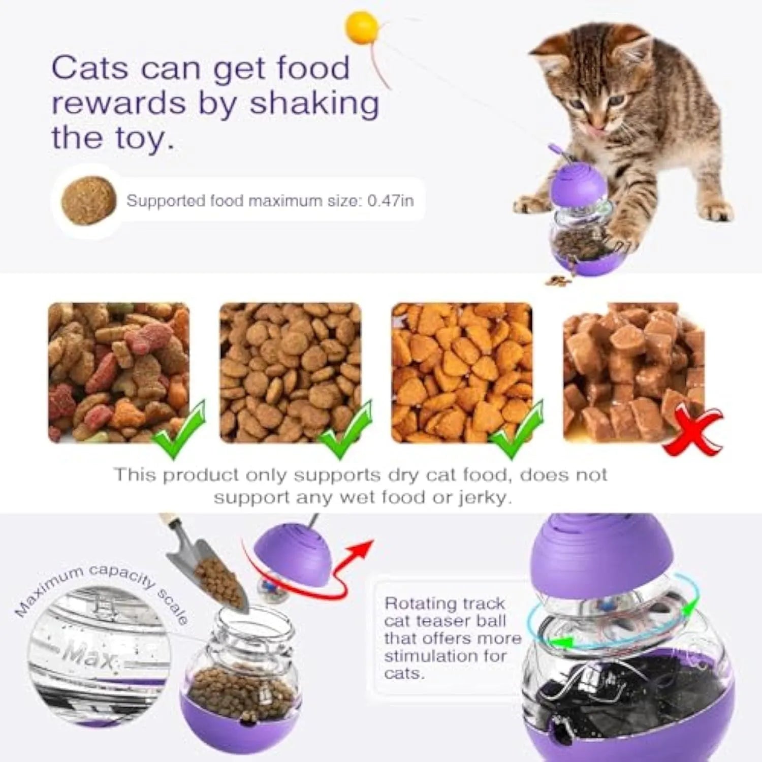 Rope green and yellow interactive cat wand toy with a teaser stick and a wobble base containing a slow feeder.