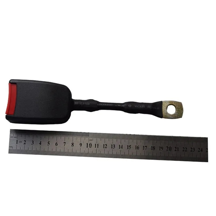 Car seat belt socket safety buckle with 20cm steel wire base for vehicle seat belt replacement