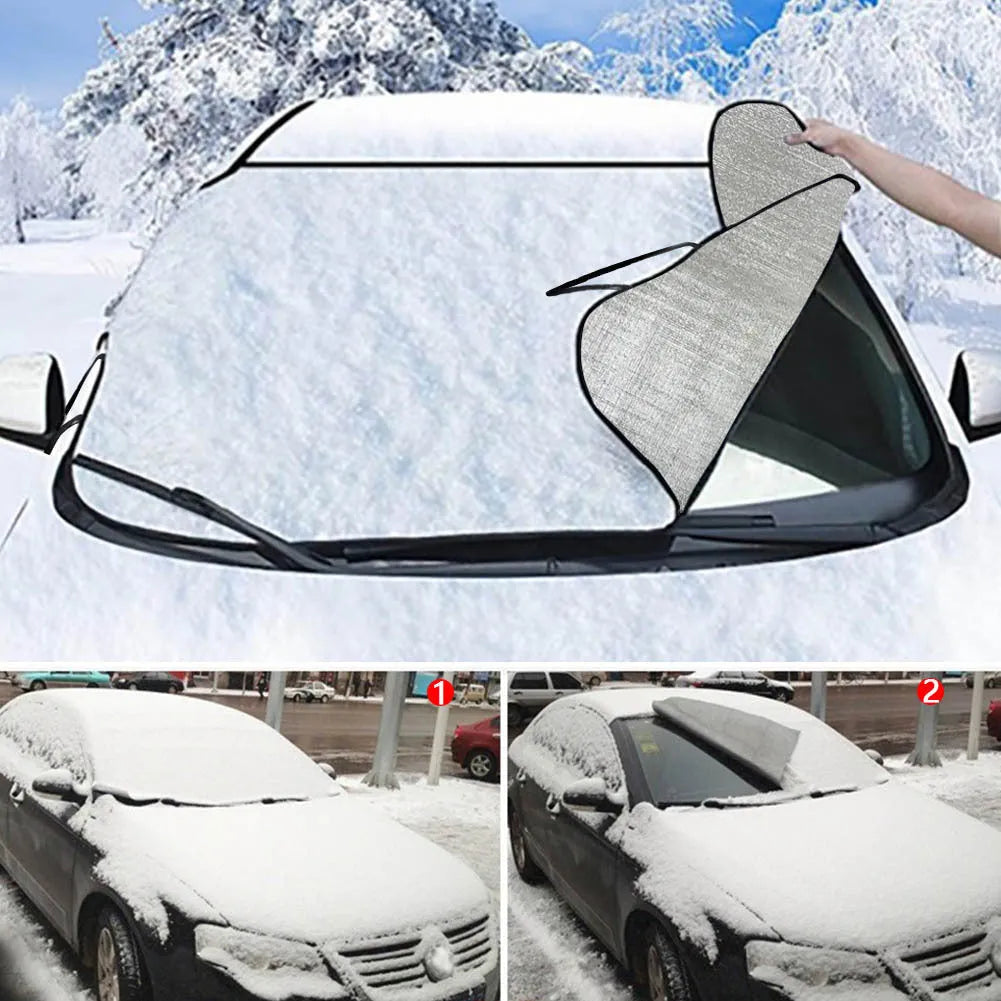 Car snow protection front gear cover in size Dog 130 70 with lanyard straps