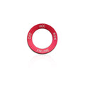 Aluminium alloy decorative ring for Dodge Challenger and Grand Cherokee air conditioning knob in blue.