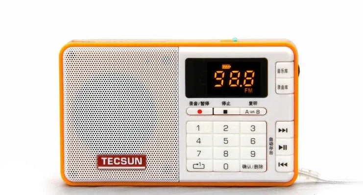 Tecsun Q3 Broadcast Recorder Digital Audio Player in multiple colour options