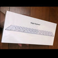Apple G6 Bluetooth wireless keyboard with white ultra-thin metal construction