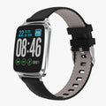 M8 smart sports bracelet with zinc alloy body and TPU strap on a wrist, displaying heart rate data.