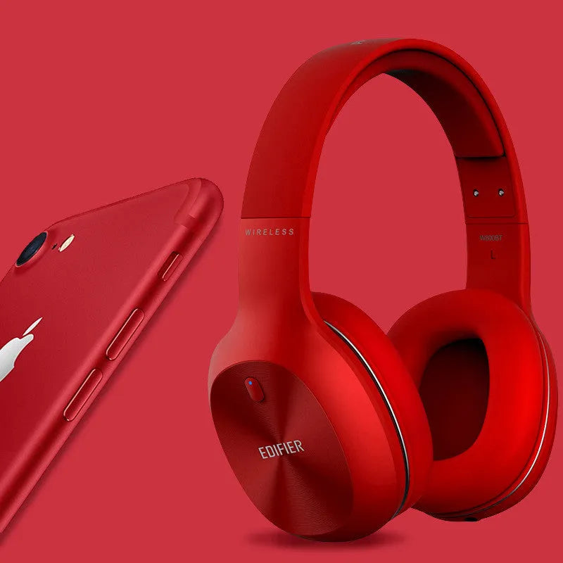 Bluetooth sports headset in black, red, or white colours showing wireless design for active use