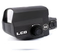 Tactical red dot rifle scope with holographic sight mounted on 20mm Picatinny rail
