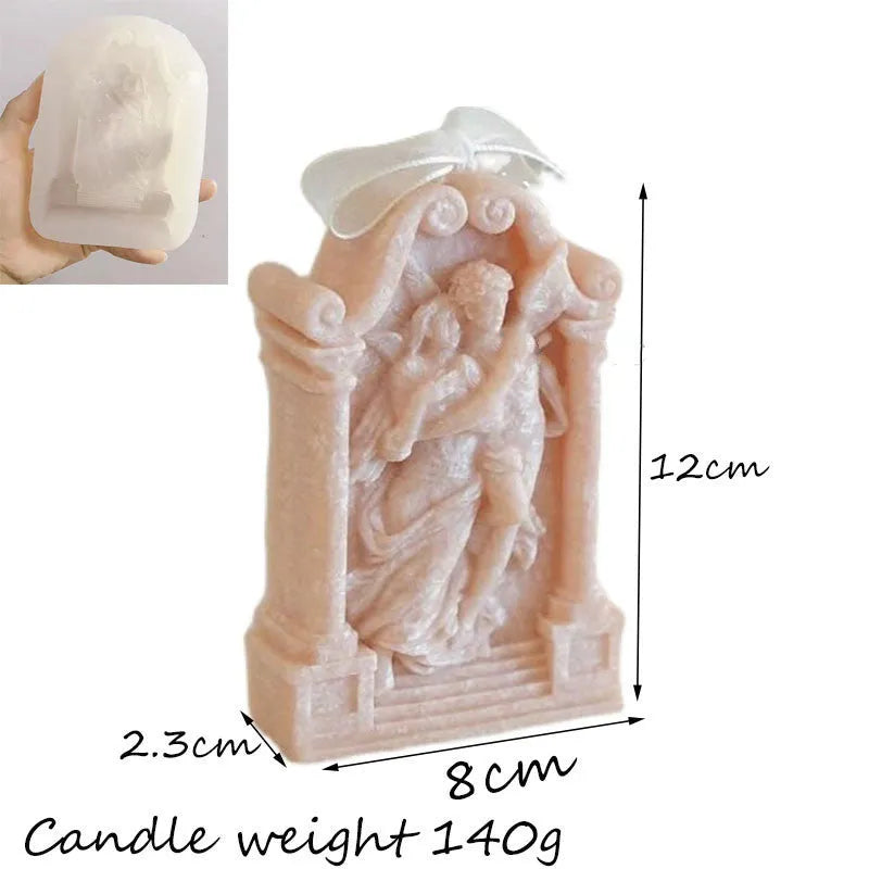 Food grade silicone couple angel mould for baking, chocolate, candles and crafts