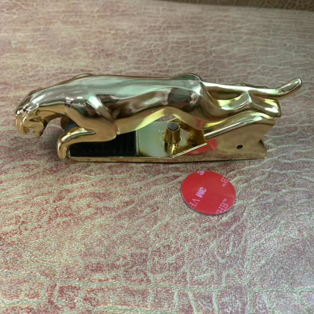 Car Leopard mobile phone holder with rotary bracket in black, gold or silver finish