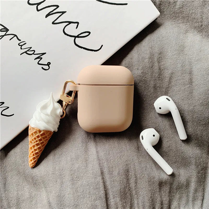 Photo colour cylinder silicone case for Apple AirPods 2 wireless Bluetooth headphones