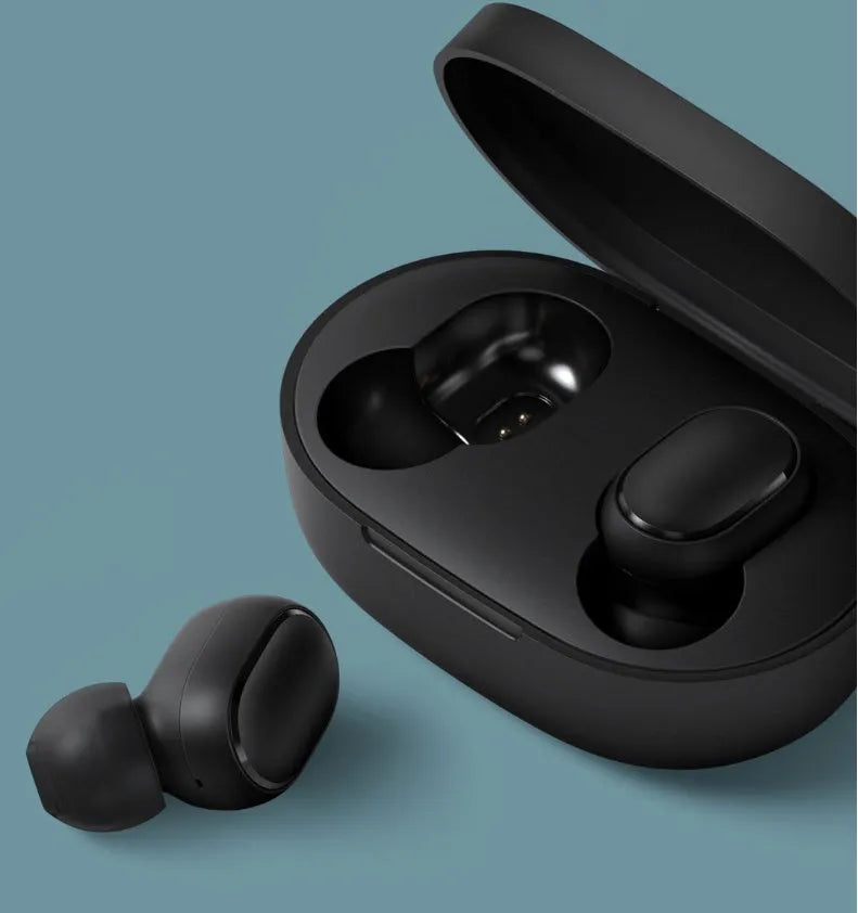 Redmi AirDots 2 Black true wireless earbuds and charging case