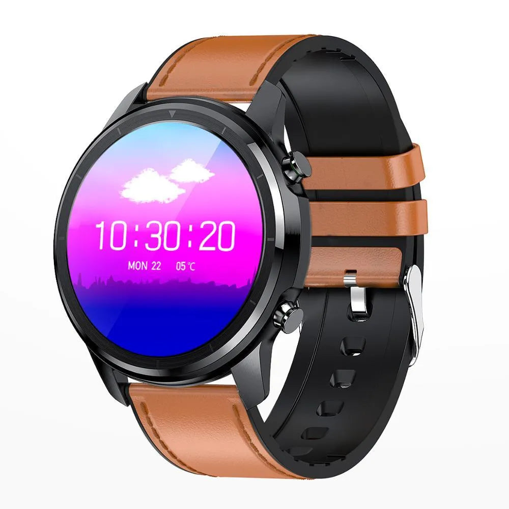 LEMFO LF26 smart bracelet showing 1.3 inch screen with touch and button controls