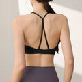 Women's nylon sports vest with double shoulder straps in multiple colour options