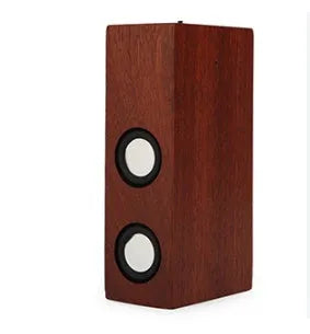 Wooden retro Bluetooth speaker in bamboo, black walnut or sapele finish with 7-hour battery