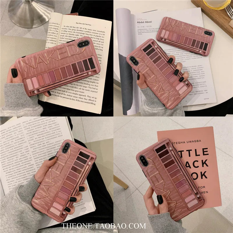 Silicone phone case for iPhone in flesh colour and grey colour options.