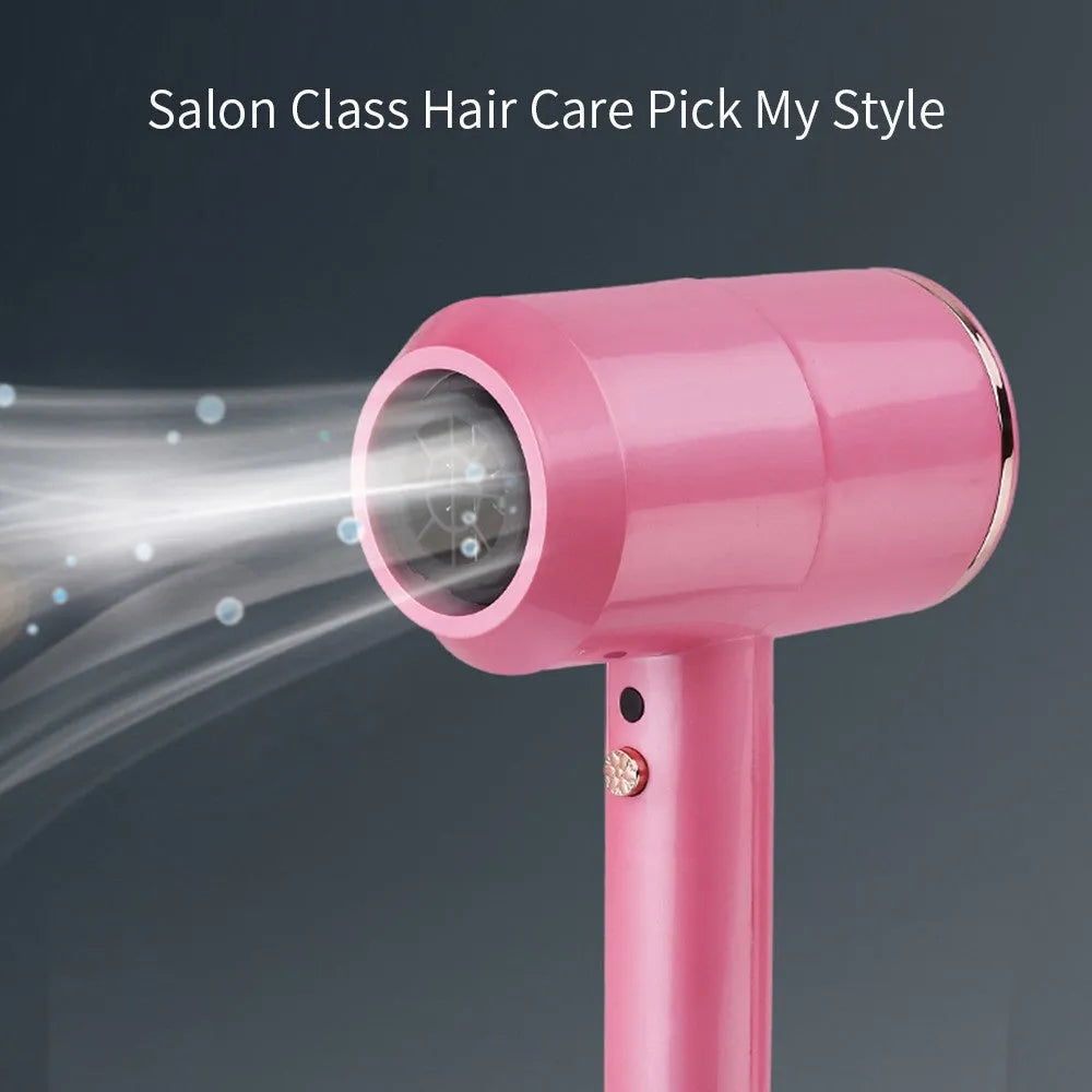 Hotel hammer hair dryer 1800/2000W dual voltage with two air nozzles and diffuser in grey