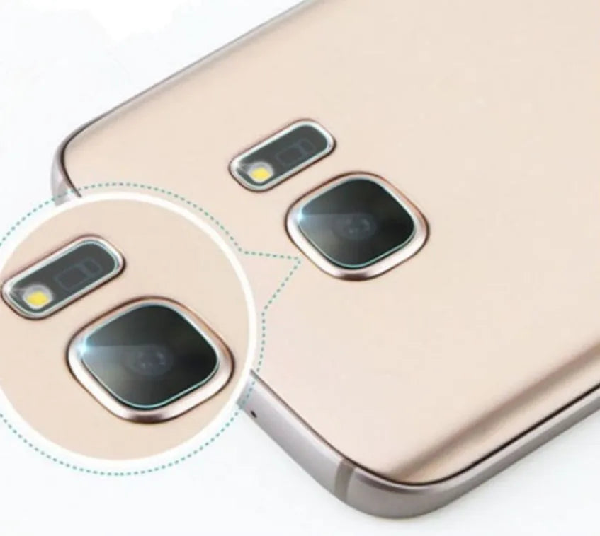 Tempered glass rear camera lens protection film for Samsung Galaxy S7 Edge and S8 smartphones