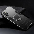 Iron Man magnetic Samsung phone case in black with integrated metal plate for car mounts