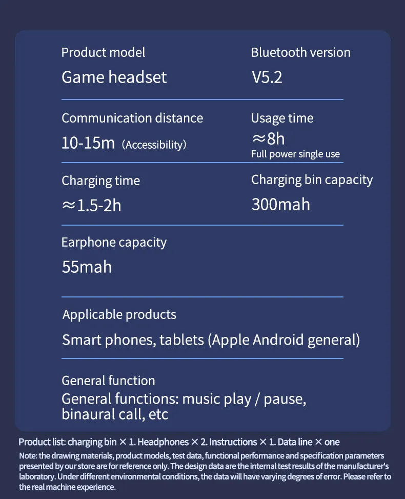 Black N35 Gaming Bluetooth wireless in-ear headset with noise reduction and 10-metre range