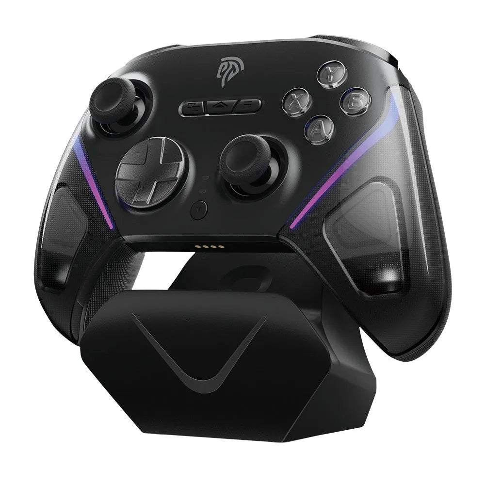 Rocker Smart Startstop game controller charging dock in black, green, or purple colours