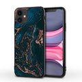 Marble pattern iPhone back cover case with waterproof and drop-resistant protection