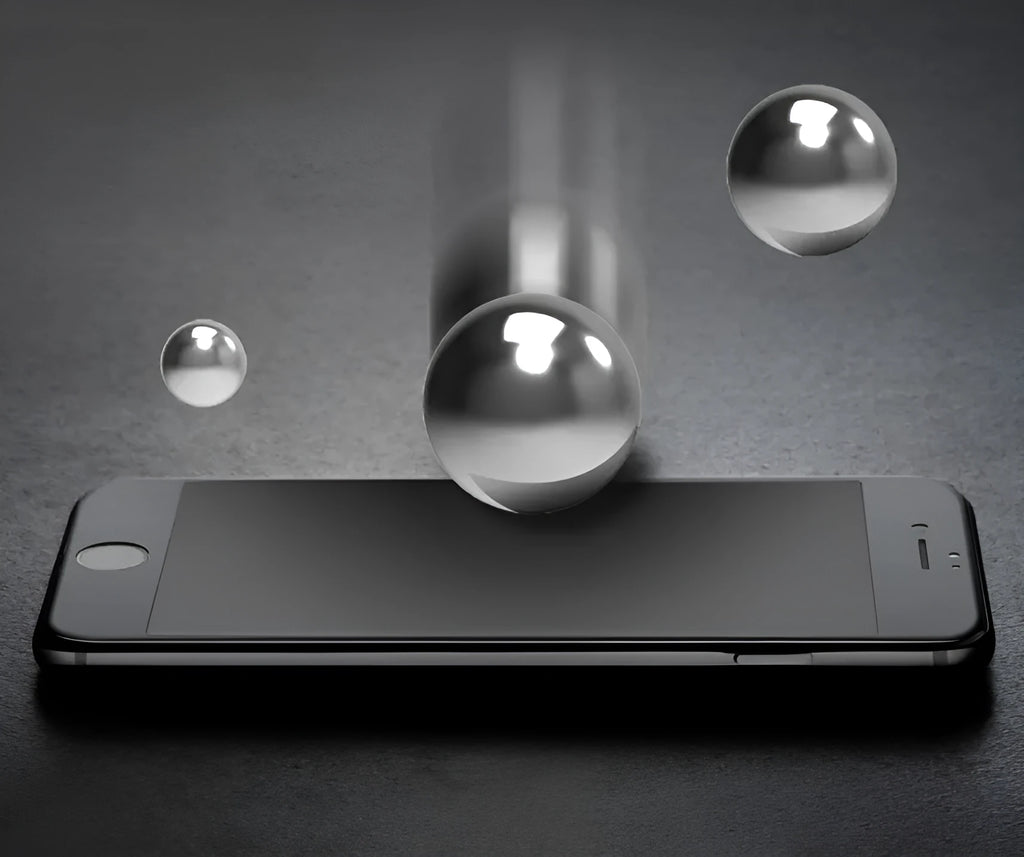 Tempered glass privacy screen protector for iPhone XSMAX with anti reflective coating.