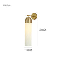 Nordic postmodern glass wall lamp with modern minimalist design in amber colour finish