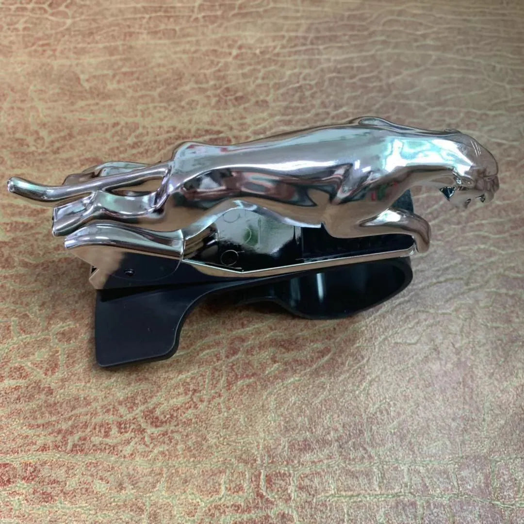 Car Leopard mobile phone holder with rotary bracket in black, gold or silver finish