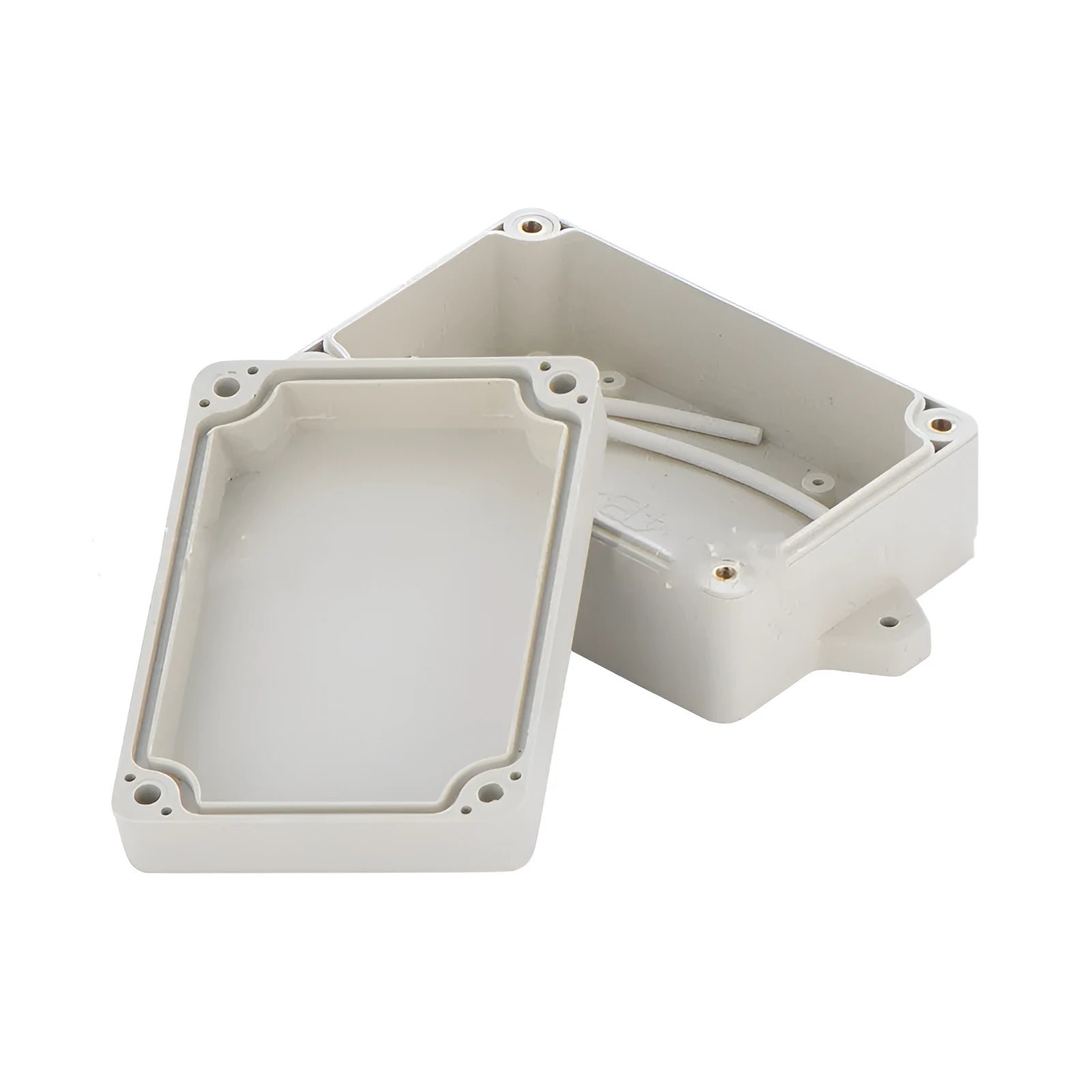 F4B-1 model ABS plastic waterproof instrument box with dimensions 100mm by 68mm by 40mm.