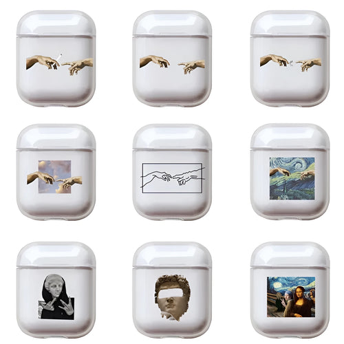 Transparent plastic protective cover for Apple AirPods charging case