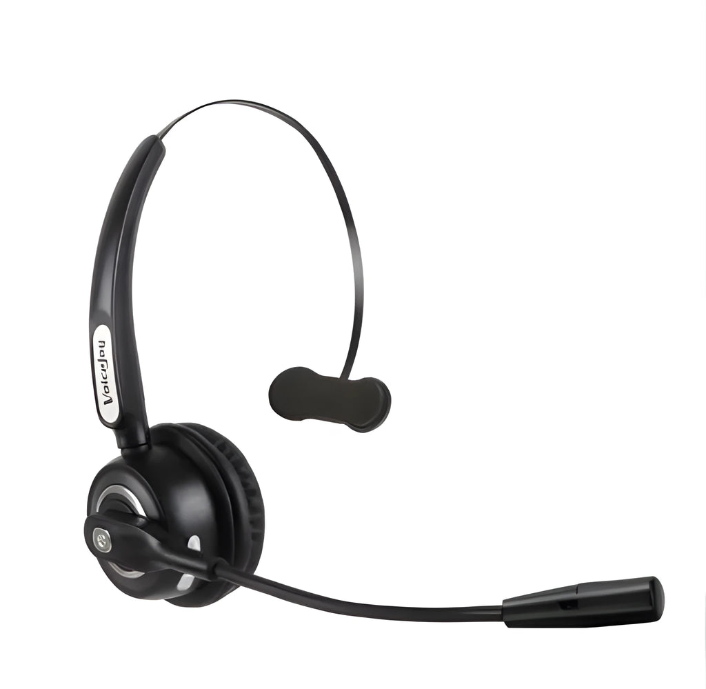 Single-ear Bluetooth headset with microphone for professional drivers and office use with noise cancelling