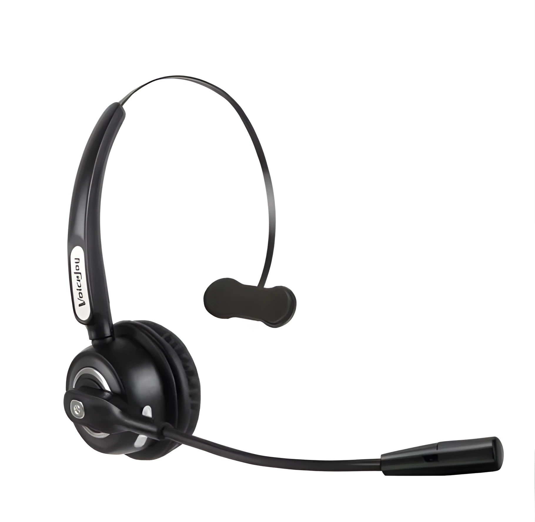 Single-ear Bluetooth headset with microphone for professional drivers and office use with noise cancelling