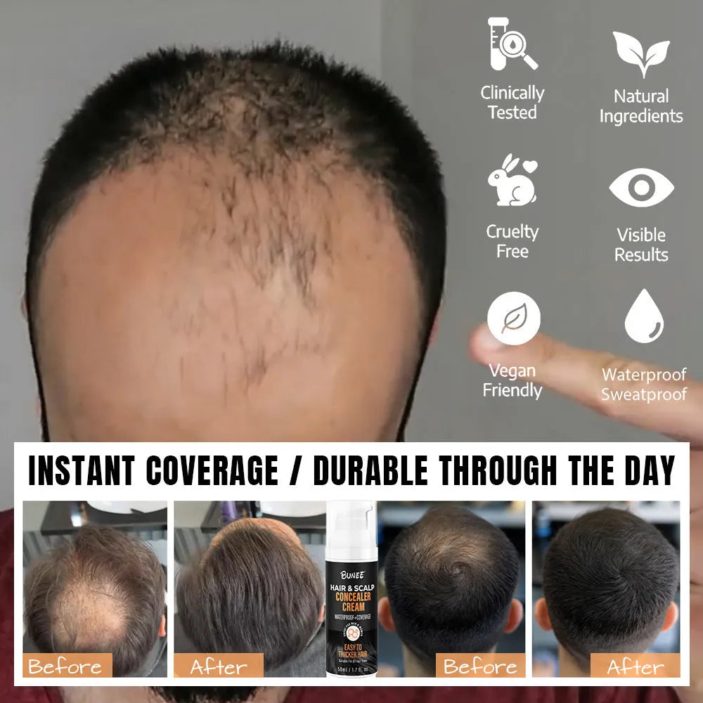30 ml container of dense scalp concealer pomade for covering thinning hair.