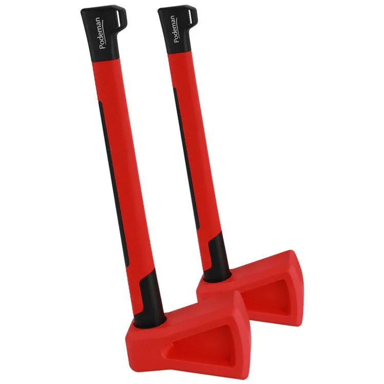 Red plastic fitness axe muscle trainer for home strength training