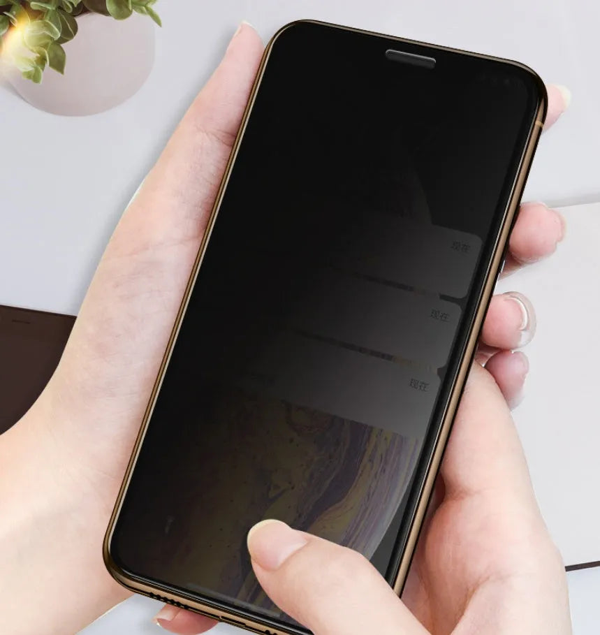 Samsung Galaxy tempered glass screen protector showing full-screen edge-to-edge coverage