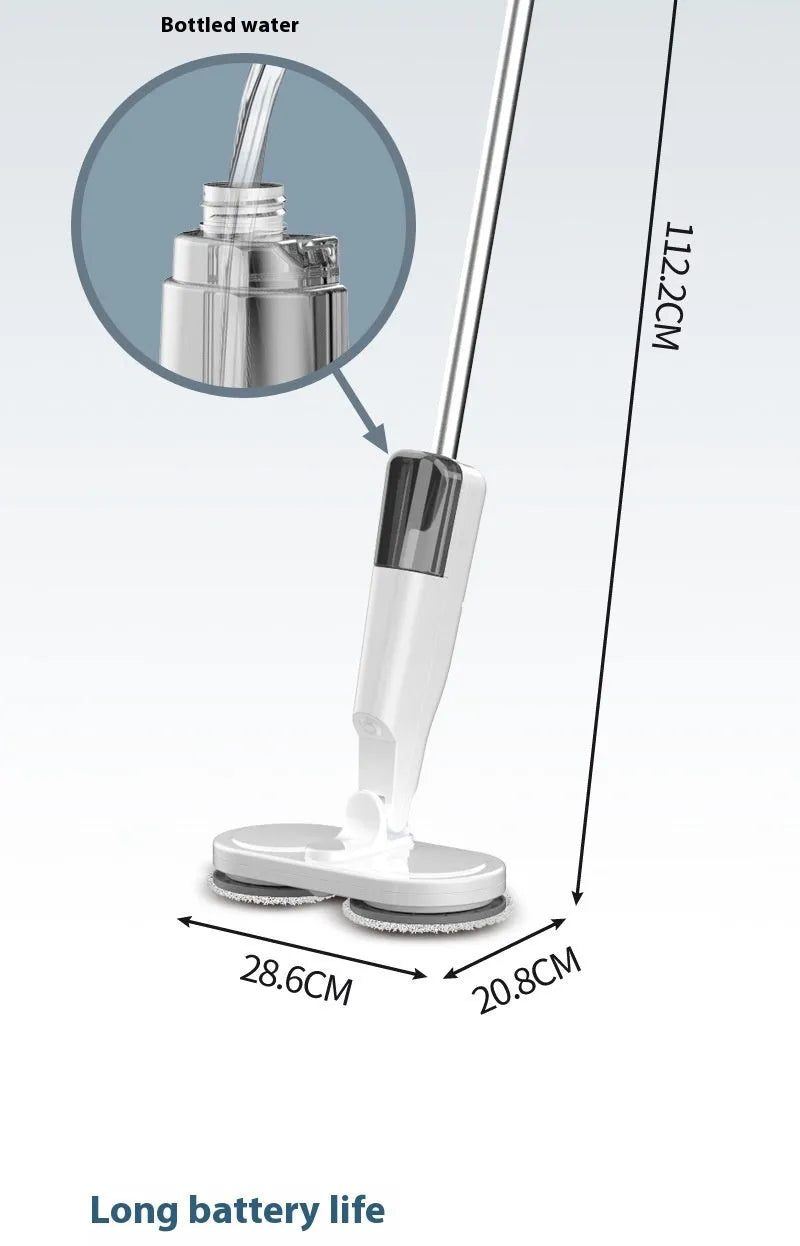 Lazy wireless home sweeping and mopping machine in S5 White colour with USB charging cable