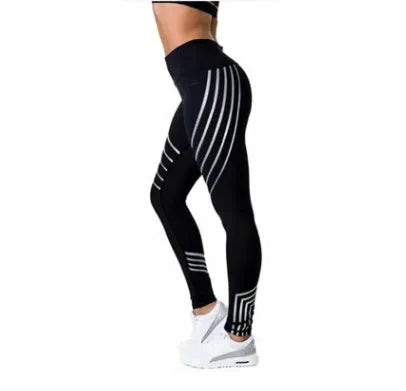 Women's Milk Silk workout leggings in black and white colour options showing slim-fit pencil pants design