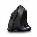 F35 black wireless vertical gaming mouse 6-button 1600dpi with charging base