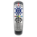 Black universal remote control for DISH Network TV BOX satellite receivers with flat button design
