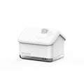 White igloo-shaped ultrasonic humidifier and essential oil diffuser with LED light and USB cable