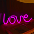 LED neon sign light with silicone shell in pink or warm white colour options