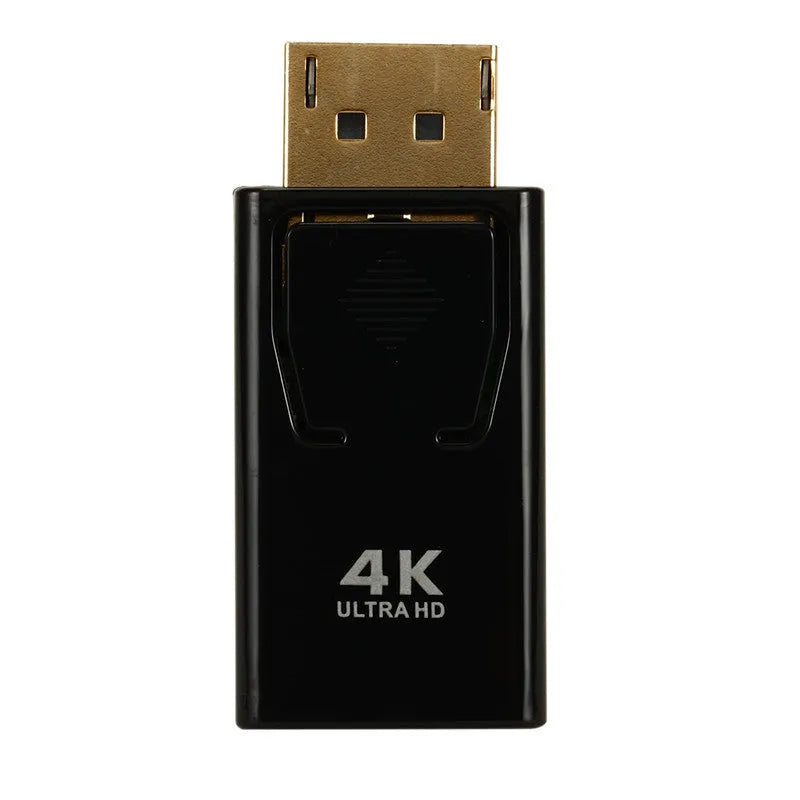 Black DisplayPort to HDMI adapter for 4K video conversion