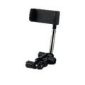 Black car mobile phone holder snapped onto rearview mirror cylindrical support frame