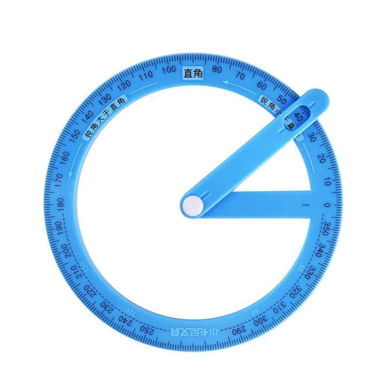 Plastic fraction teaching aids set with magnetic blocks, discs, transparent films, and rulers on a base.