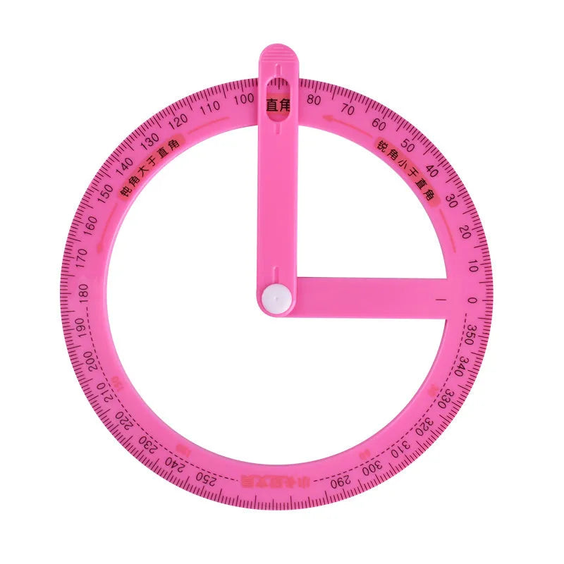 Plastic fraction teaching aids set with magnetic blocks, discs, transparent films, and rulers on a base.
