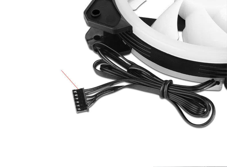 Camouflage pattern 12cm PC chassis fan with RGB lighting effects