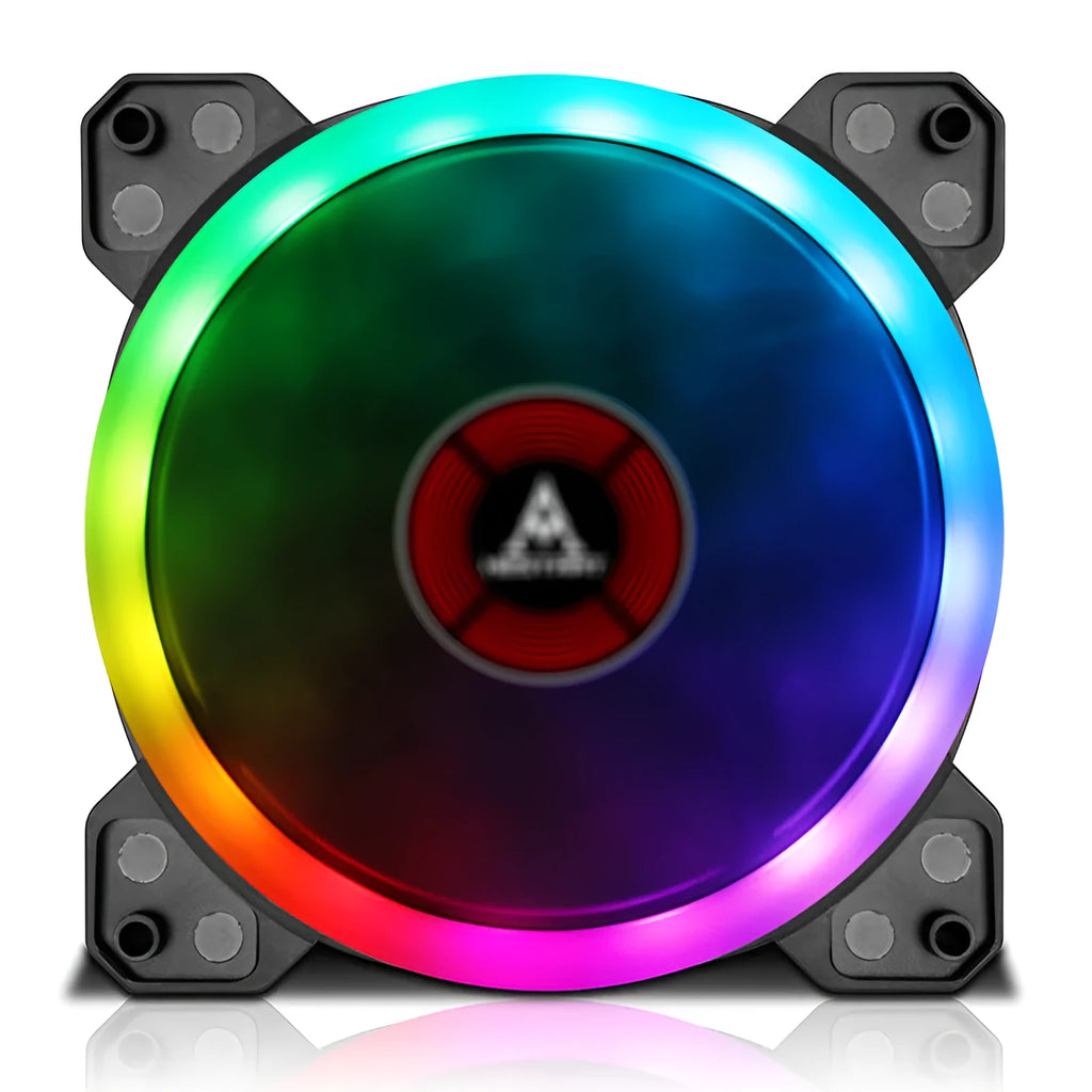 Camouflage pattern 12cm PC chassis fan with RGB lighting effects